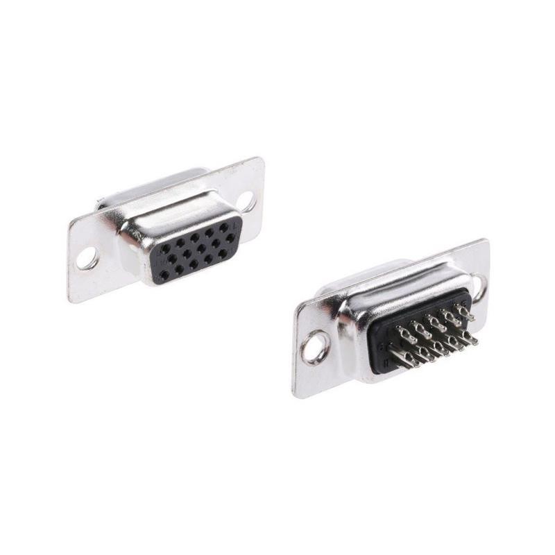 1 pcs : MHHDS15-F-N-B-S - HIGH DENSITY 15 WAY FEMALE SOLDE