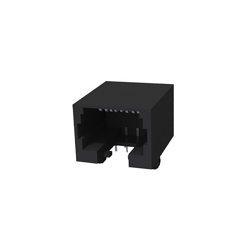 1 pcs : 943 - CONN MOD JACK 8P8C R/A UNSHLD