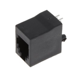 1 pcs : GDCX-PN-44 - MODJACK PERPEND 4P4C BLK ROHS CO