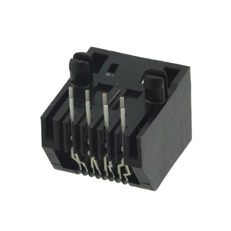 1 pcs : 5555167-4 - CONN MOD JACK 8P8C R/A UNSHLD