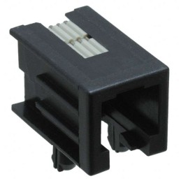 1 pcs : 215875-1 - CONN MOD JACK 4P4C R/A UNSHLD