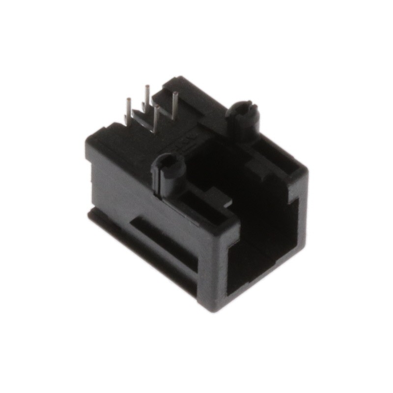 1 pcs : 1705950-2 - CONN MOD JACK 6P4C R/A UNSHLD