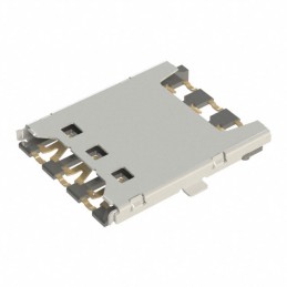1 pcs : SIM8051-6-0-14-00-A - NANO SIM PUSH PULL, 6P,SMT, 1.35