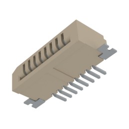 1 pcs : 686108188622 - CONN FPC TOP 8POS 1MM R/A