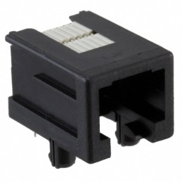 1 pcs : 215876-1 - CONN MOD JACK 6P6C R/A UNSHLD