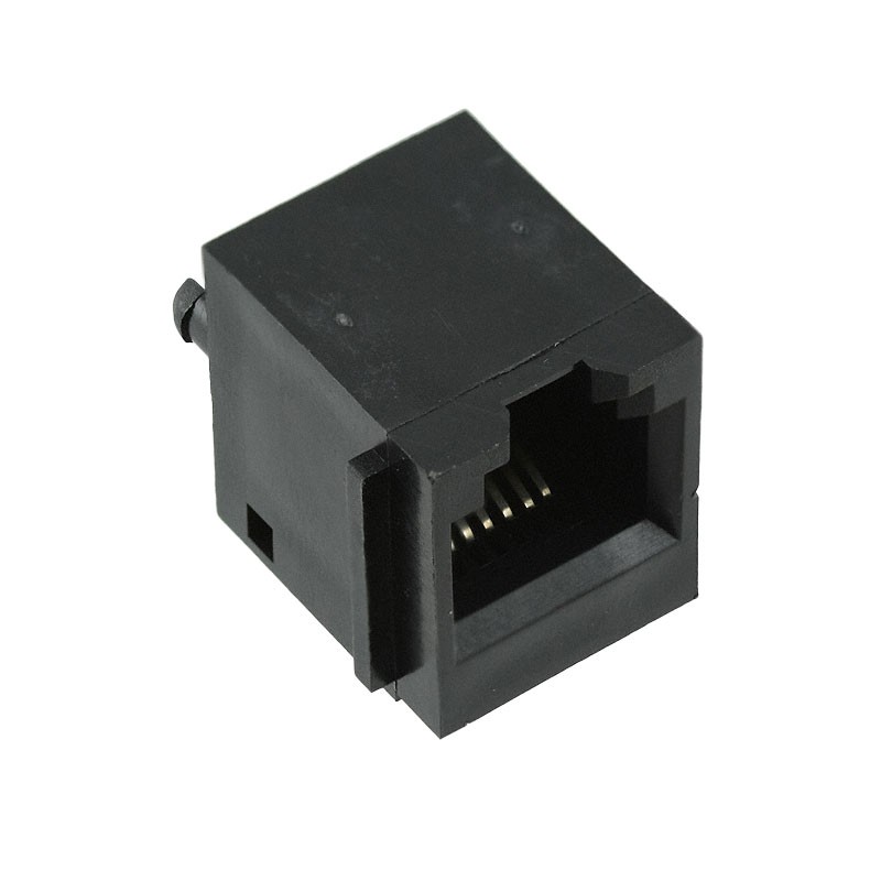 1 pcs : SS-6566-FLS - CONN MOD JACK 6P6C VERT UNSHLD