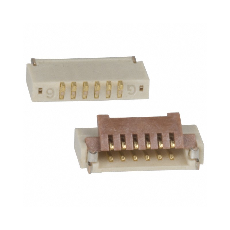 1 pcs : FH19C-6S-0.5SH(10) - CONN FFC BOTTOM 6POS 0.5MM R/A