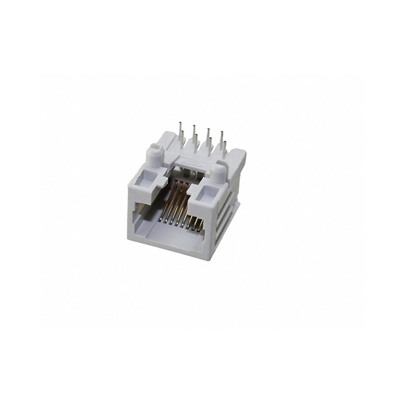 1 pcs : 3-215877-1 - CONN MOD JACK 8P8C R/A UNSHLD
