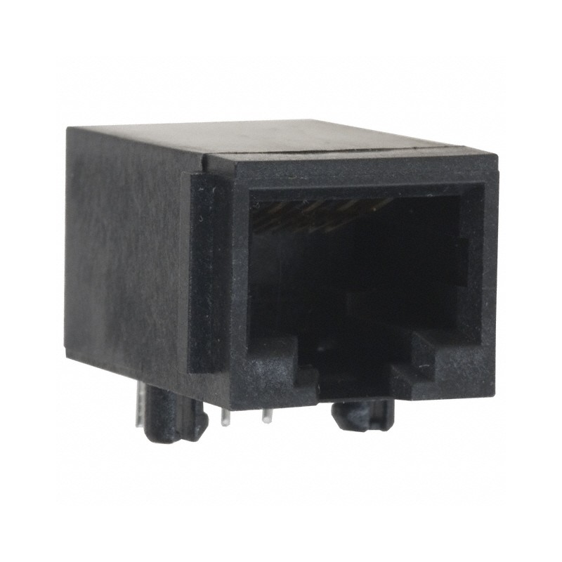 1 pcs : SS-6488-FLS - CONN MOD JACK 8P8C R/A UNSHLD