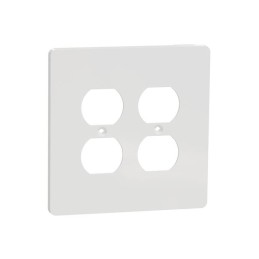 1 pcs : SQWS422012WH - 2 G MID+ 2 DUPLEX OUTLET WALL P