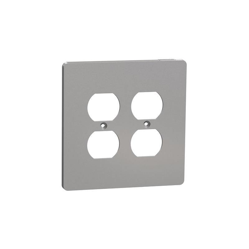 1 pcs : SQWS422012GY - 2 G MID+ 2 DUPLEX OUTLET WALL P
