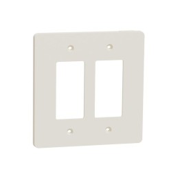 1 pcs : SQWS141002LA - 2 GANG MID+ WALL PLATE LA