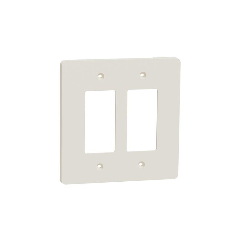 1 pcs : SQWS141002LA - 2 GANG MID+ WALL PLATE LA