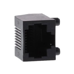 1 pcs : 5555164-4 - CONN MOD JACK 8P8C R/A UNSHLD