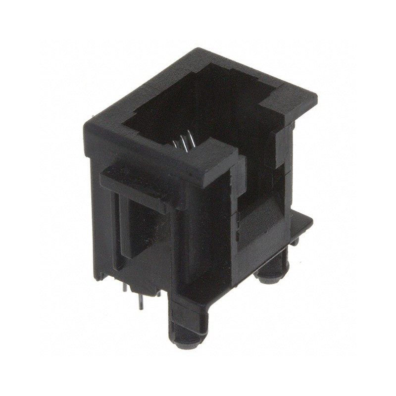 1 pcs : 216550-1 - CONN MOD JACK 8P8C VERT UNSHLD