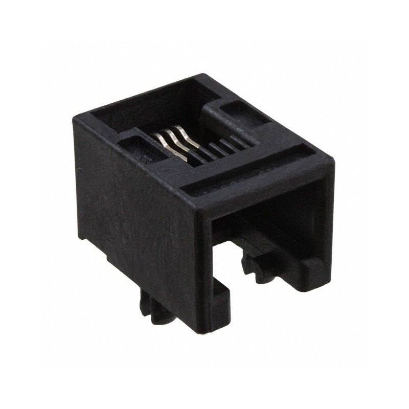 1 pcs : 0955016649 - CONN MOD JACK 6P4C R/A UNSHLD
