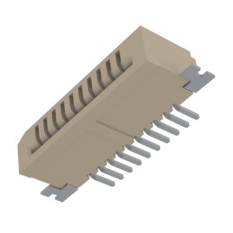 1 pcs : 686110188622 - CONN FPC TOP 10POS 1MM R/A