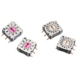 1300 pcs - Wurth Elektronik WS-ROSV, 10 Position, BCD Rotary Switch, 150mA, SMT