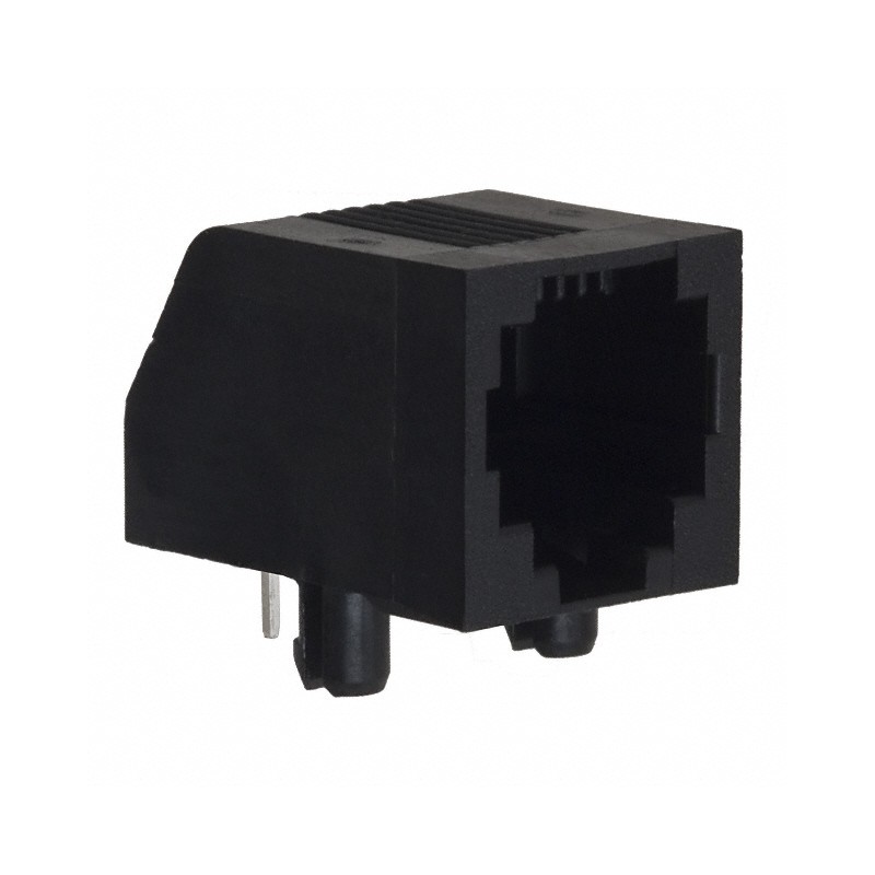 1 pcs : 5555165-5 - CONN MOD JACK 6P2C R/A UNSHLD