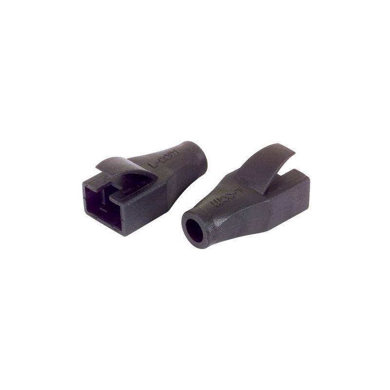 1 pcs : MPC45D70-BLK - BOOT SNGLS RJ45 LSZH 7MM