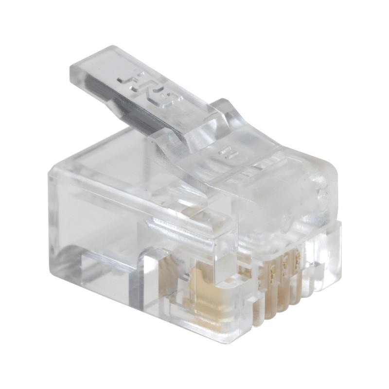 1 pcs : TM3P-64P - CONN MOD PLUG 6P4C UNSHIELDED