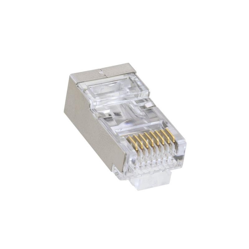 1 pcs : TDPTC5ES - PULL THROUGH RJ45 PLUG CAT5E SHI