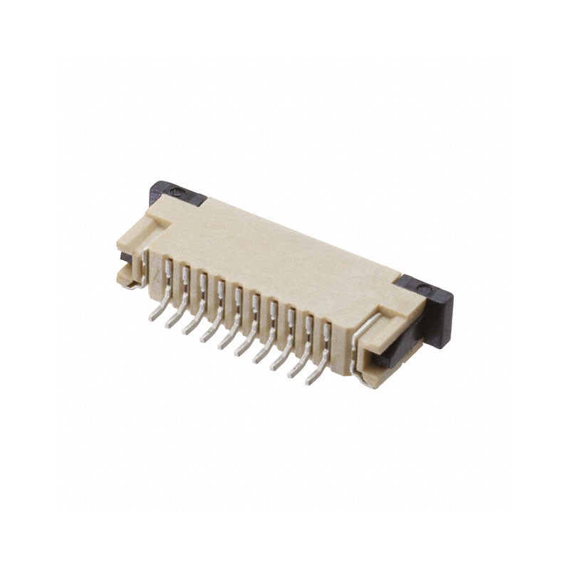 1 pcs : ZF1-10-02-T-WT-TR - CONN FFC TOP 10POS 1MM R/A