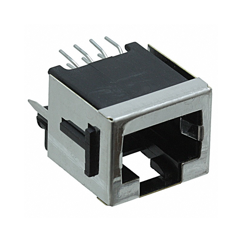 1 pcs : 100616-1 - CONN MOD JACK 8P8C VERT SHIELDED