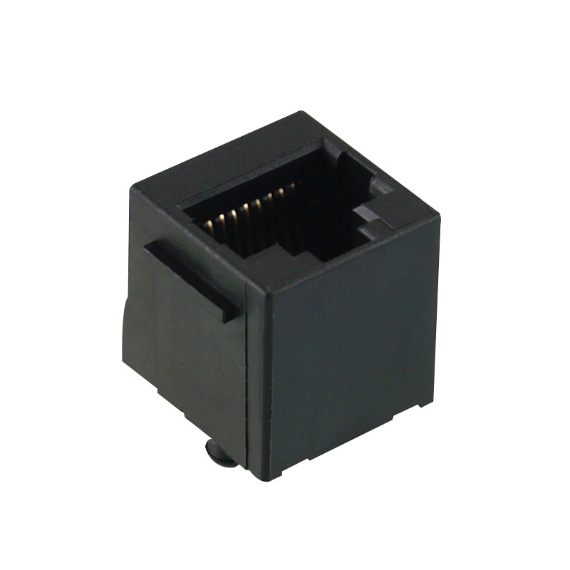 1 pcs : GDCX-PA-88 - MODJACK PERPEND 8P8C P/STOPS BLK