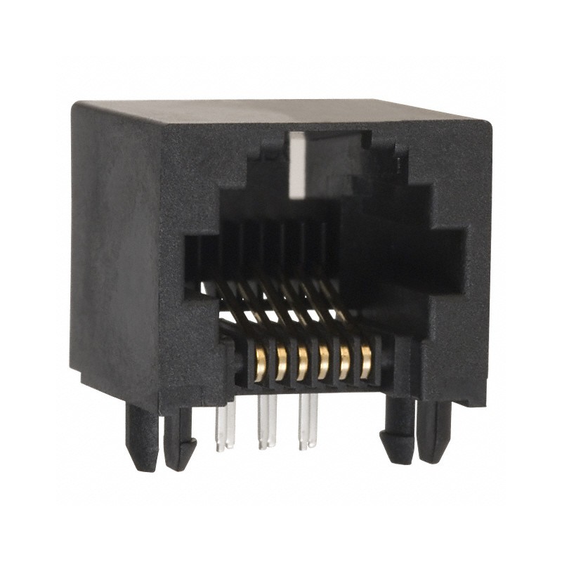 1 pcs : 0438600002 - CONN MOD JACK 6P6C R/A UNSHLD