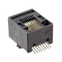 1 pcs : 0955016890 - CONN MOD JACK 8P8C R/A UNSHLD
