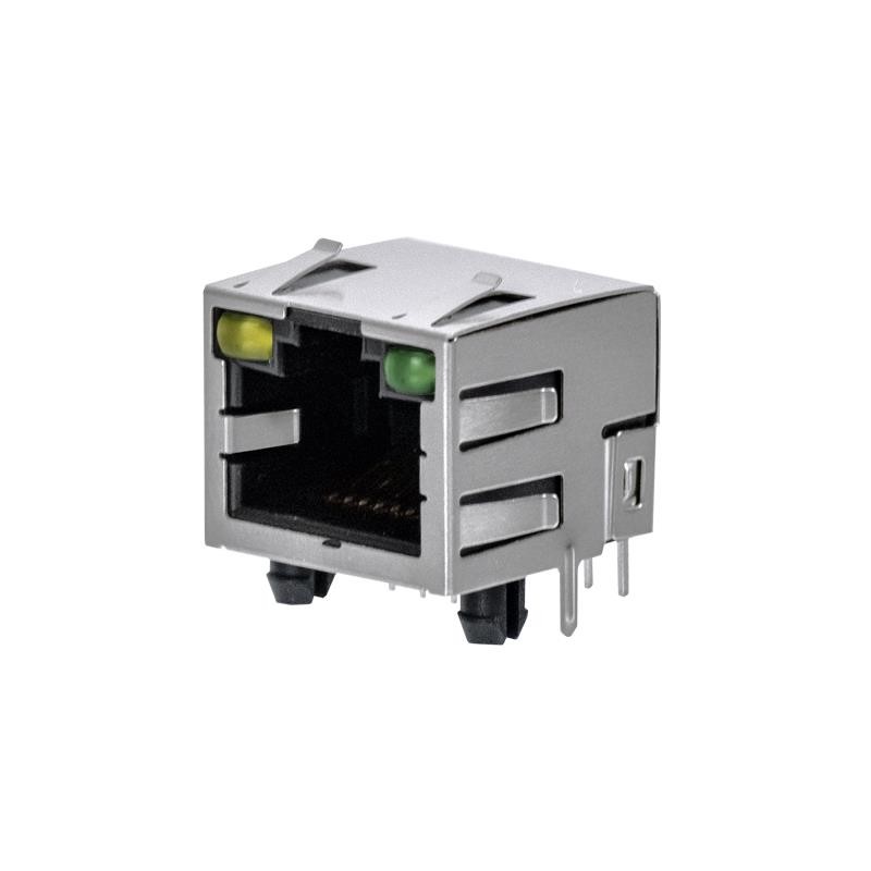 1 pcs : SS-90000-009 - MOD JACK RJ45 8P8C SHLD Y/G