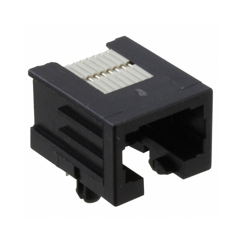 1 pcs : 215877-1 - CONN MOD JACK 8P8C R/A UNSHLD