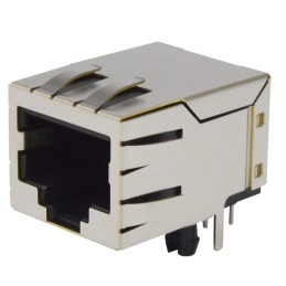 1 pcs : GSX-NS-88-3.68 - MODJACK RT&lt 8P8C SHIELD BLK 3.68