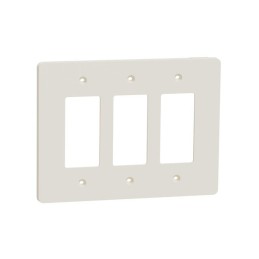 1 pcs : SQWS141003LA - 3 GANG MID+ WALL PLATE LA