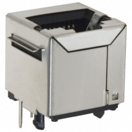 1 pcs : SS-650810S-A-FLS - CONN MOD JACK 8P8C VERT SHLD