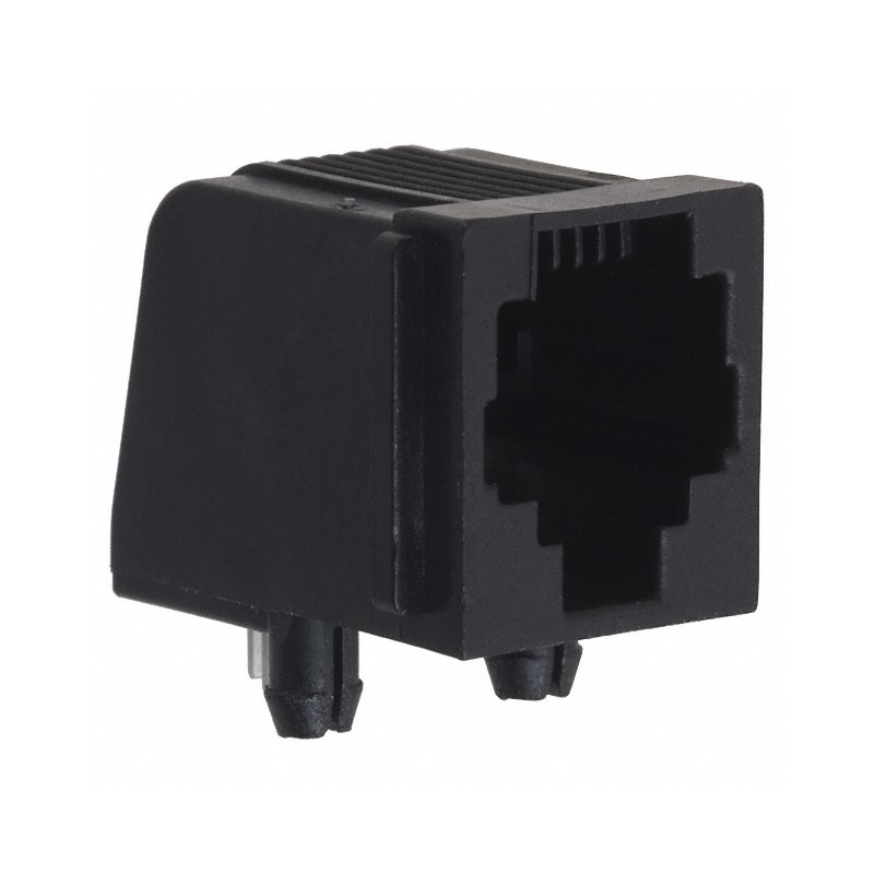 1 pcs : 5520250-2 - CONN MOD JACK 6P4C R/A UNSHLD
