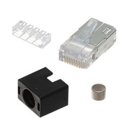 1 pcs : 937-SP-360808-A161 - CONN MOD PLUG 8P8C SHIELDED