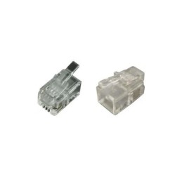 1 pcs : MHRJ224P4CF - 4P4C UNSHLD PLG FLAT CBL 110PCS