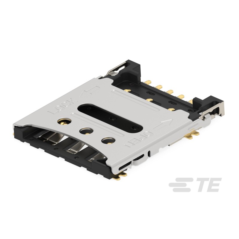 1 pcs : 2452796-1 - NANO SIM CARD CONN HINGE TYPE