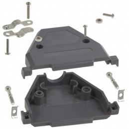 1 pcs : 977-037-010R031 - CONN BACKSHELL 37POS 180DEG GRAY