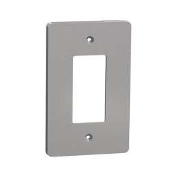 1 pcs : SQWS141001GY - 1 GANG MID+ WALL PLATE GY