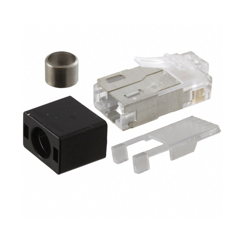 1 pcs : 937-SP-360808-A108 - CONN MOD PLUG 8P8C SHIELDED