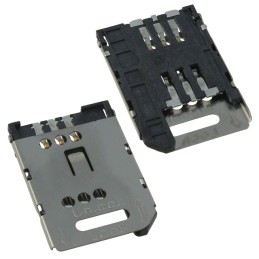 1 pcs : 0473882001 - CONN SIM CARD HINGED TYPE R/A