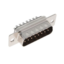 1 pcs : K85X-AA-15P - CONN DSUB PLUG 15P VERT SLDR CUP