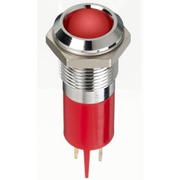 1 pcs - RS PRO Red Panel Mount Indicator, 2V dc, 14mm Mounting Hole Size, Faston, Solder Lug Termination, IP67