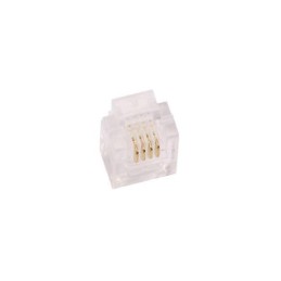 1 pcs : MHRJ116P4CR - 6P4C UNSHLD PLG RND CBL 110PCS