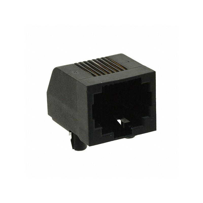 1 pcs : 615008143721 - CONN MOD JACK 8P8C R/A UNSHLD