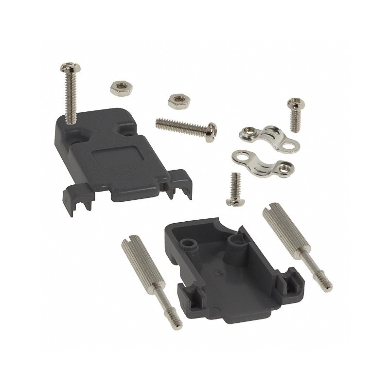 1 pcs : 993-009-010R031 - CONN BACKSHELL 9POS 45DEG GRAY