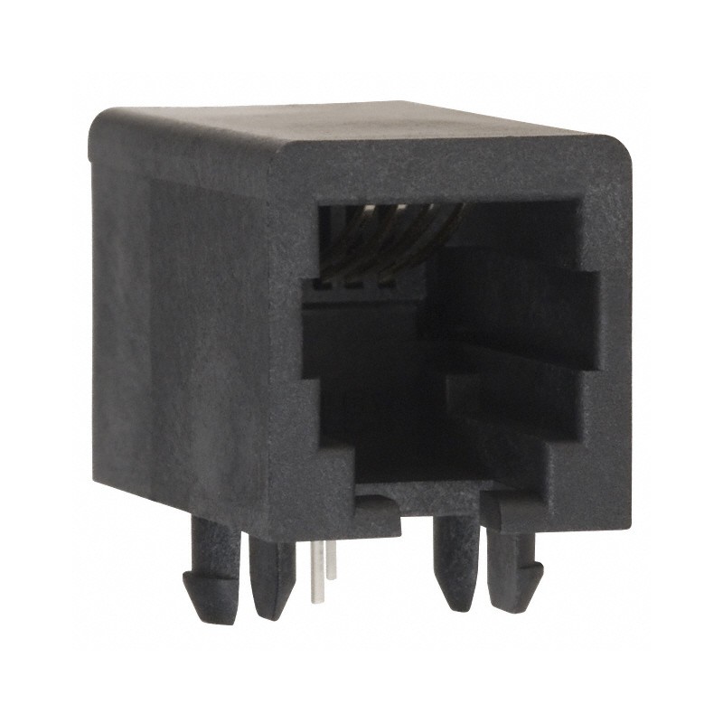 1 pcs : 0432024101 - CONN MOD JACK 4P4C R/A UNSHLD